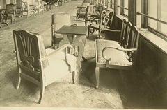 Foto des Wintergartens der ersten Klasse des Transatlantikflugzeugs REX vom 9. September 1932