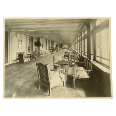 Foto des Wintergartens der ersten Klasse des Transatlantikflugzeugs REX vom 9. September 1932