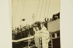 Photo of Costanzo Ciano on the REX Transatlantic in Naples on August 28, 1933