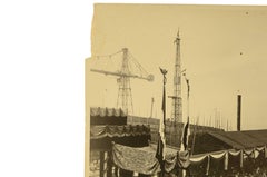 Photo TRansatlantico REX jour du lancement le 1er août 1931 dans les chantiers navals Ansaldo