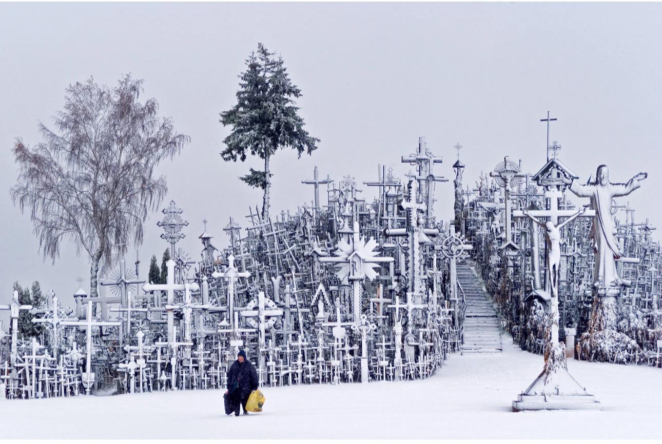 Lithuanian Siauliai Photography - The Hill of Crosses by Gianni Oliva 2003 For Sale