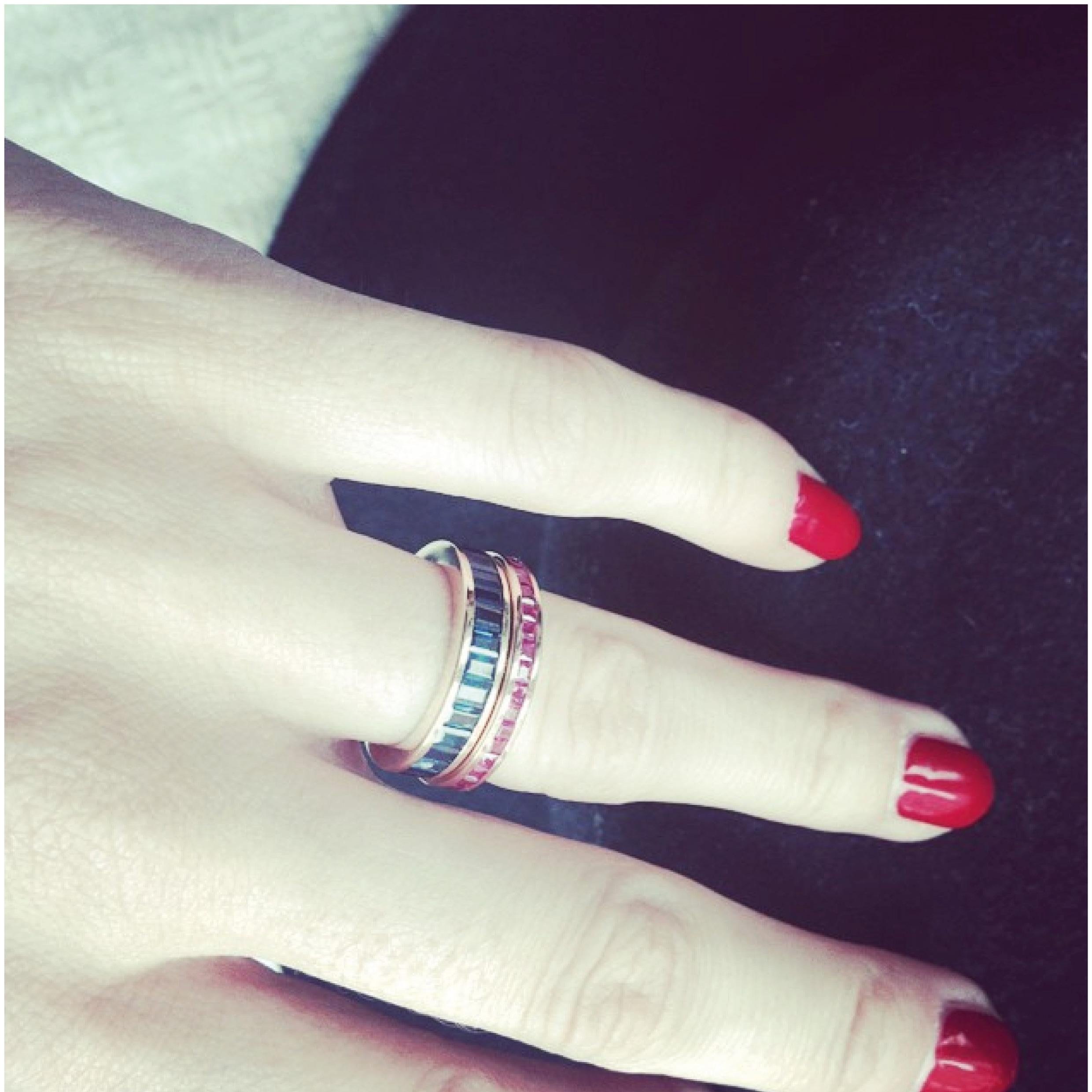 Contemporary Fouche Ruby Eternity Band Ring For Sale