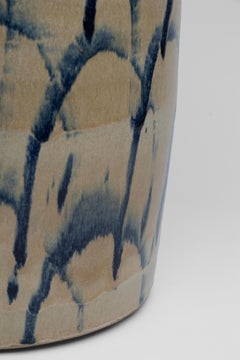 Fouettis 02 Hocker aus glasiertem Steingut von Pascale Girardin