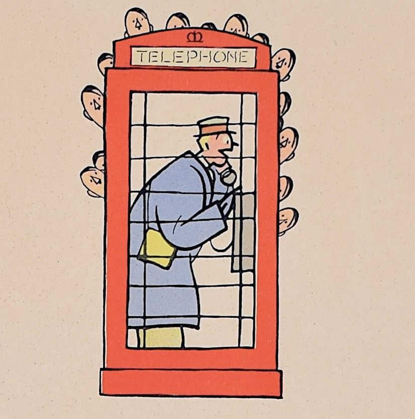 'Fougasse', i discorsi incauti costano vite umane Poster della Seconda Guerra Mondiale - Print Beige di Fougasse (Cyril Kenneth Bird)