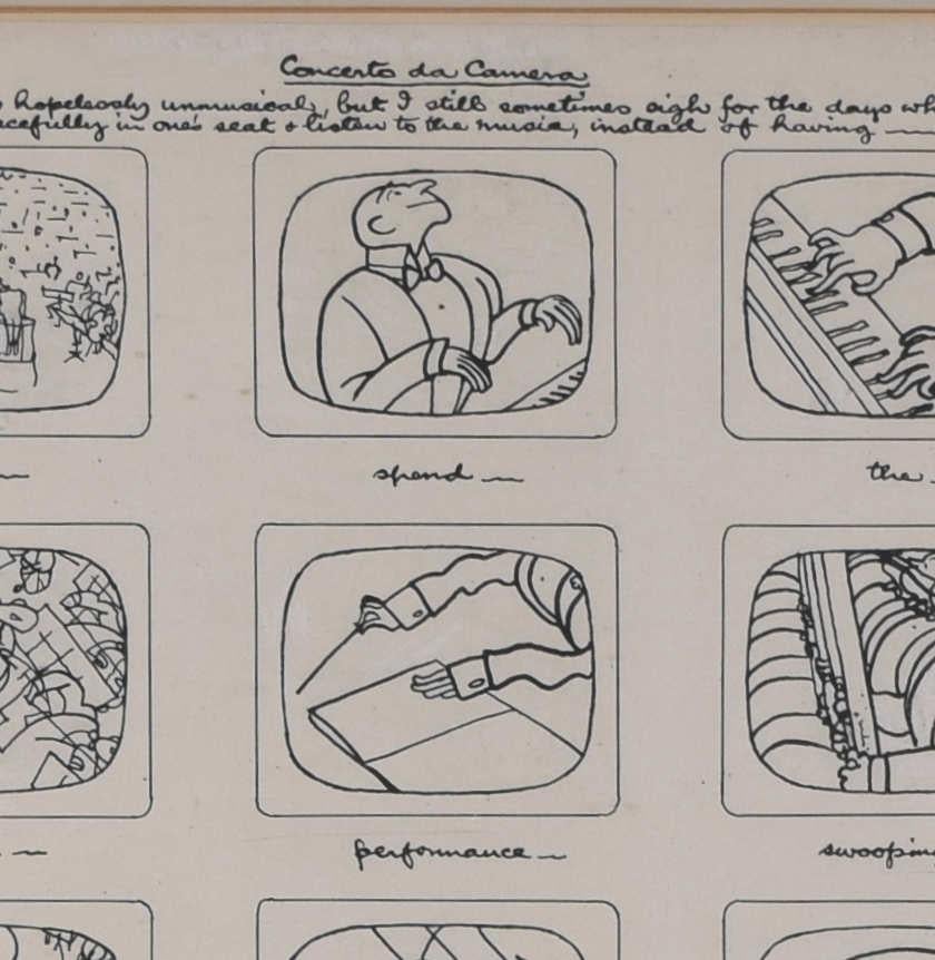 'Fougasse', Concerto da Camera, disegno per Punch Magazine - Print Moderno di Fougasse (Cyril Kenneth Bird)