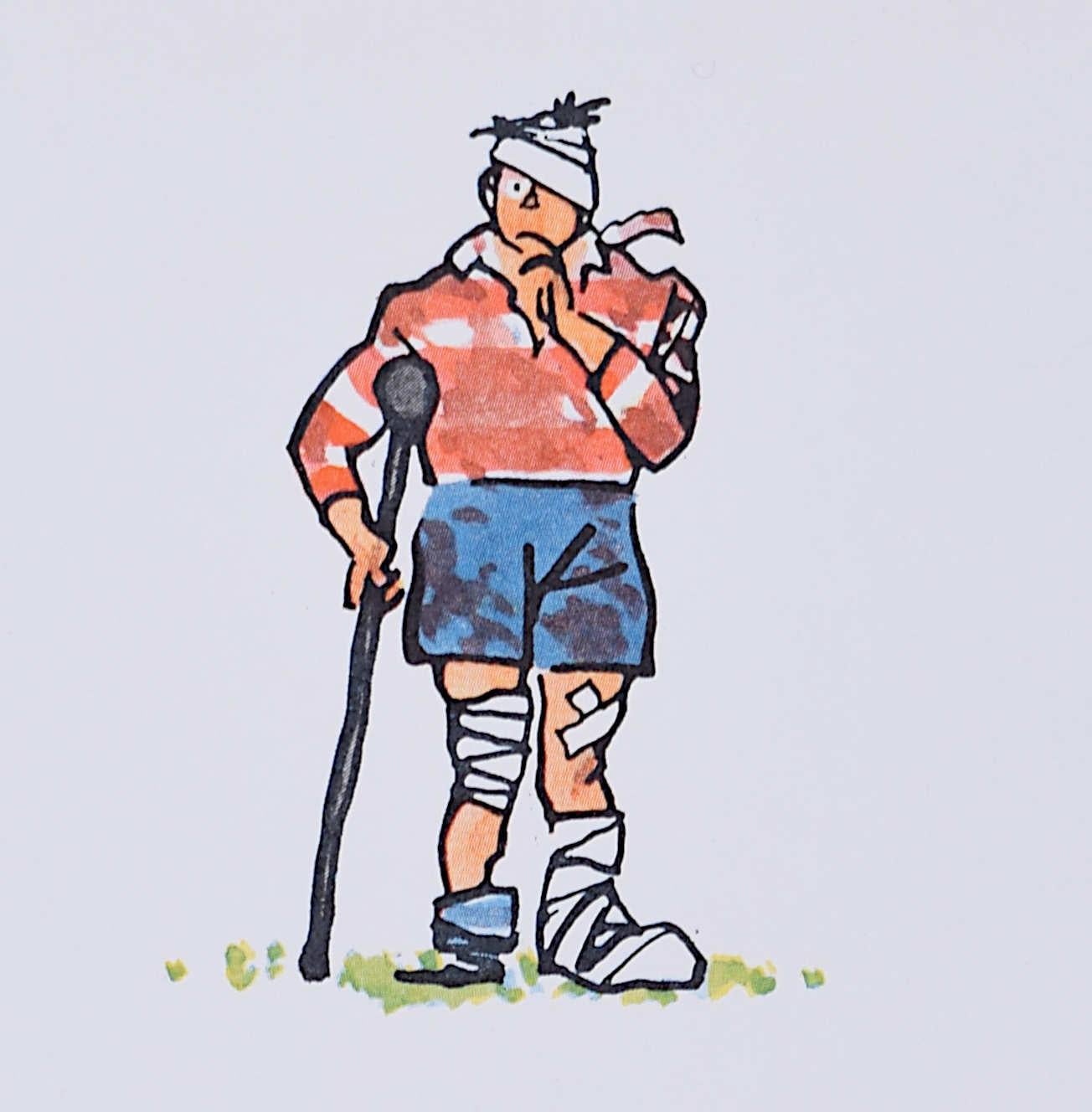 'Fougasse' Rugby Referees Cyril Kenneth Bird original poster - Modern Print by Fougasse (Cyril Kenneth Bird)