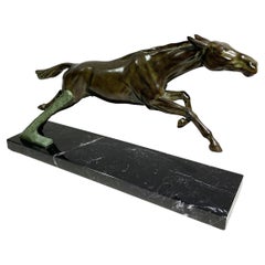 Sculpture de cheval voguant de Max Le Verrier signée « Le Verrier »