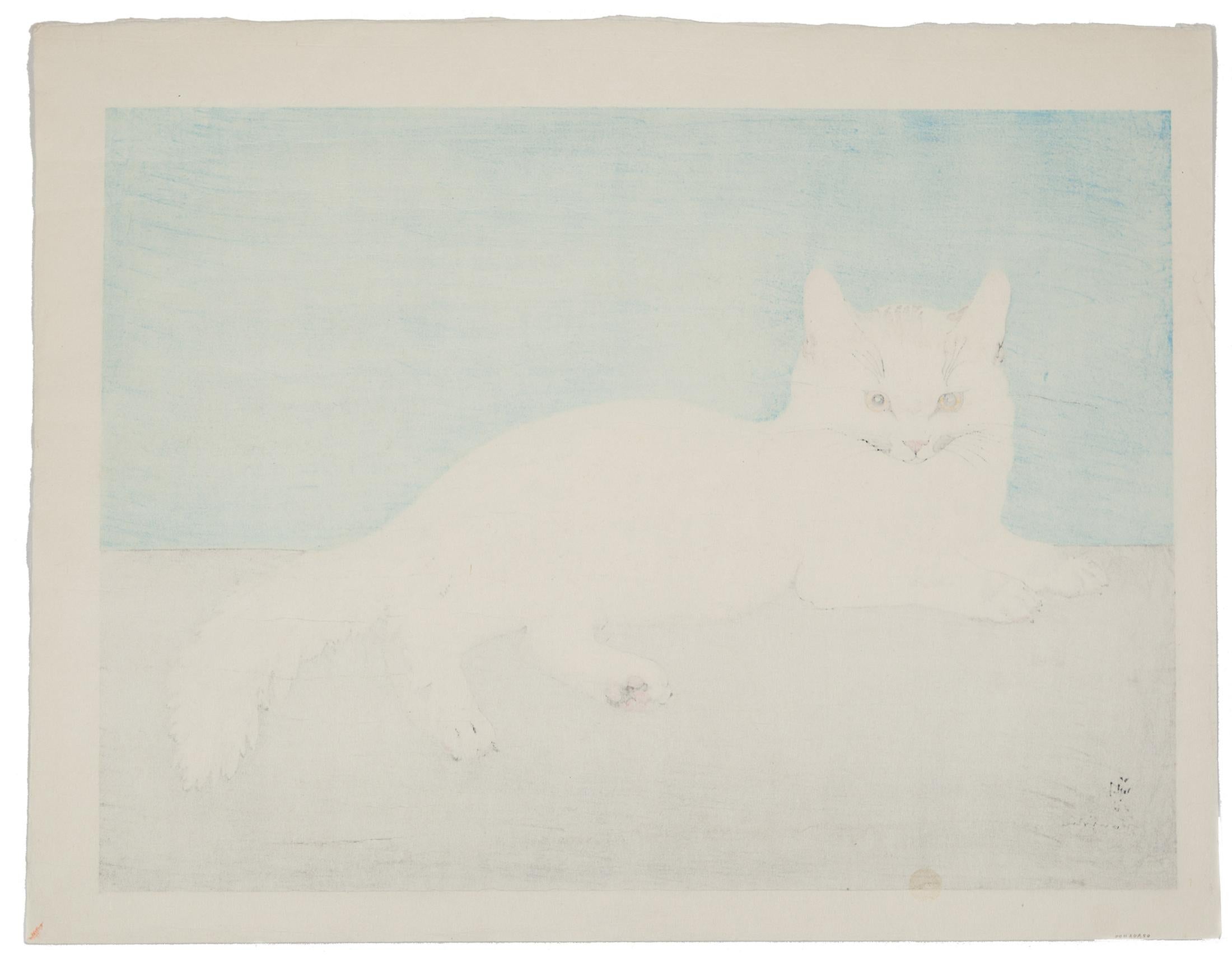 Artist: Léonard Tsuguharu Foujita (1886-1968)
Title: White Cat
Date: Early 20th century
Dimensions: 49.3 x 38.4 cm

”The reason why I so much enjoy being friends with cats is that they have two different characters: a wild side and a domestic