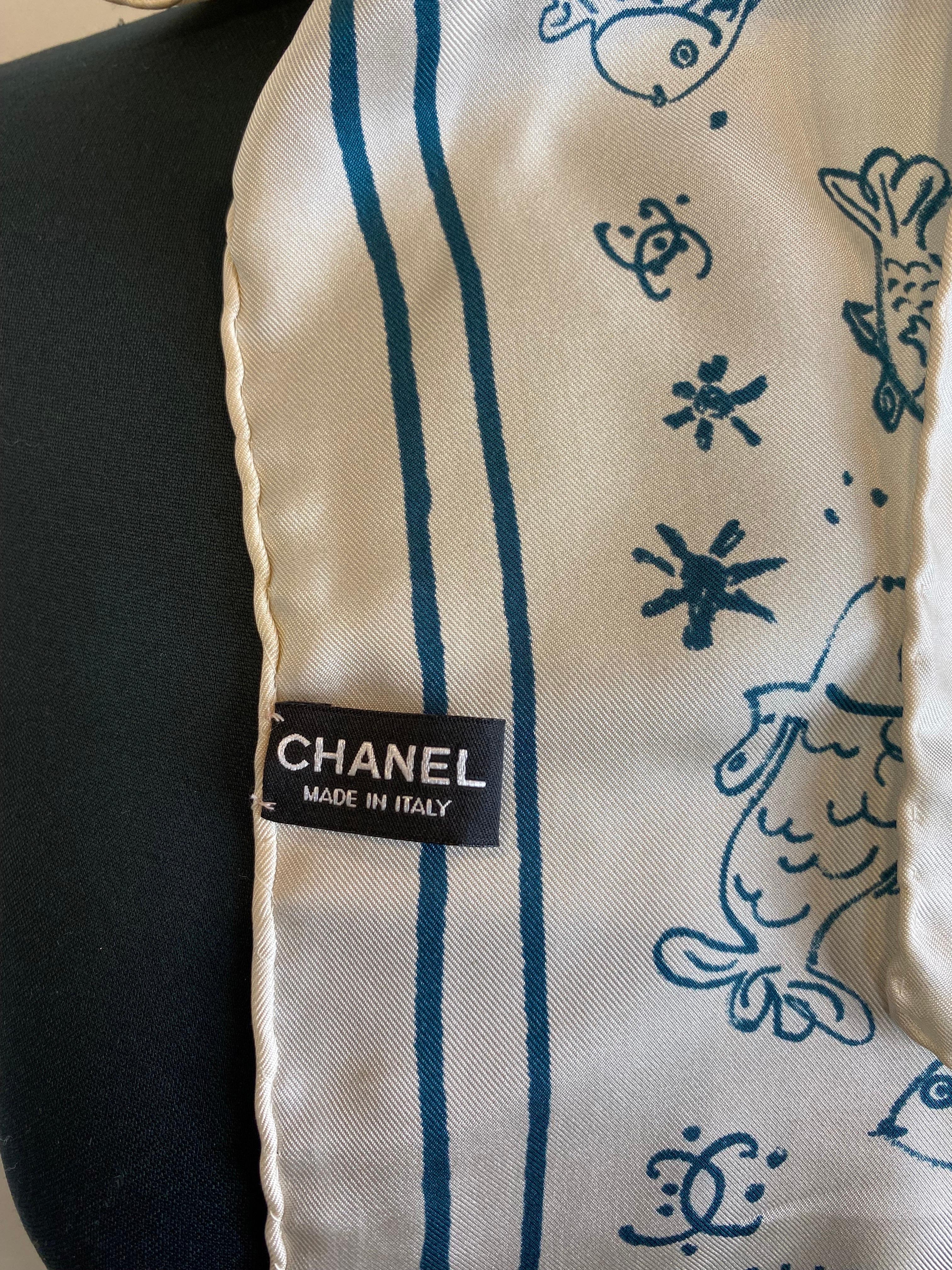 Foulard Chanel In New Condition In Carnate, IT