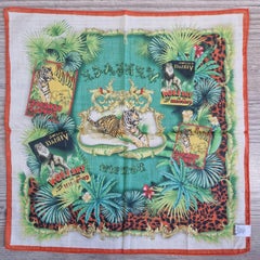 Foulard Gianni Versace King Of The Jungle 1993.