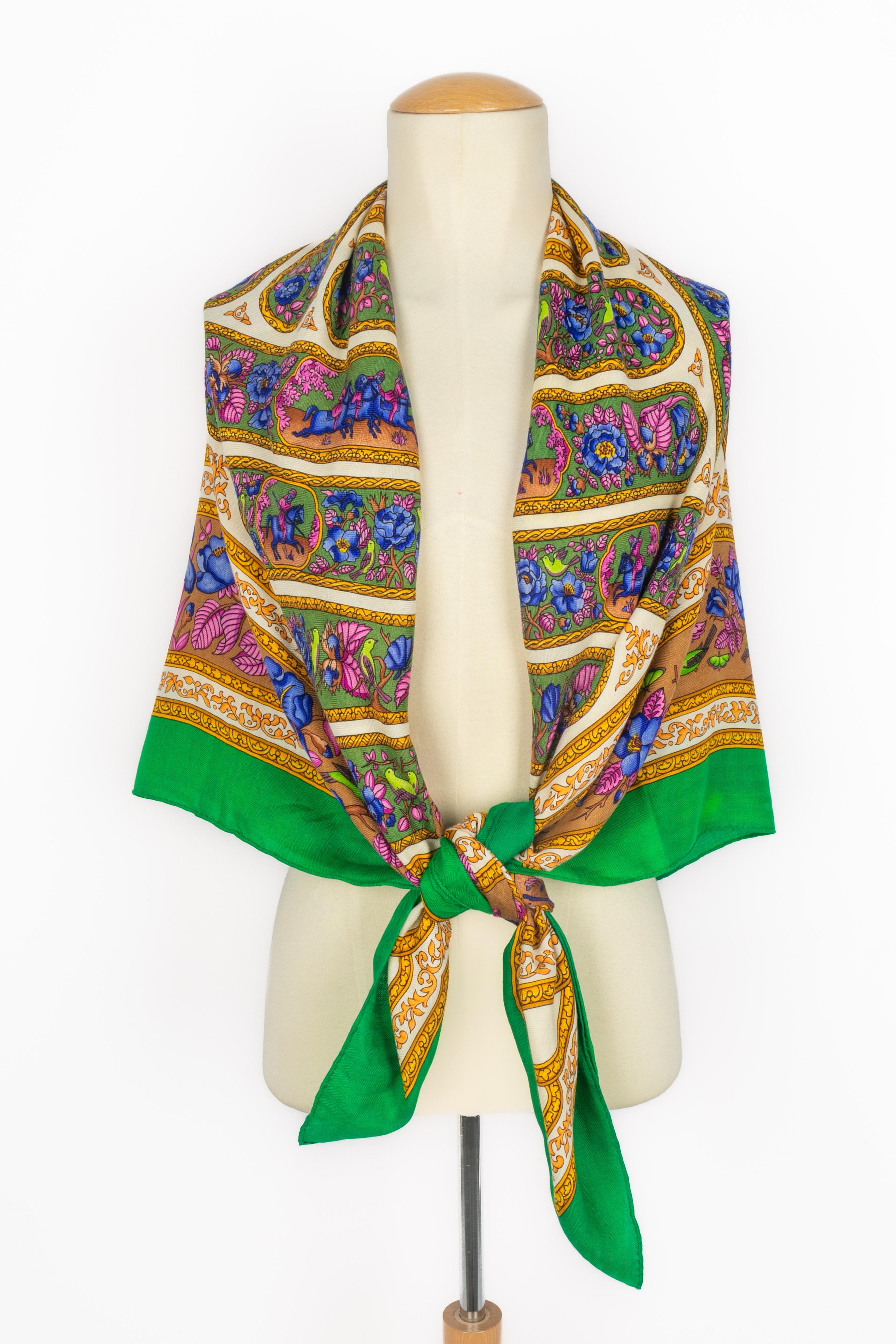 HERMES (Made in France) Foulard in cachemire intitolato 