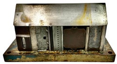 Found and Salvaged Steel House Structure on a Reclaimed Steel Base