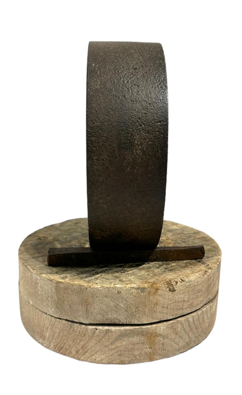 American Found and Salvaged Steel with Wooden Industrial Objects