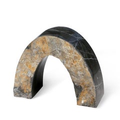 Found II Black Marble Side Table No.2 by A Space