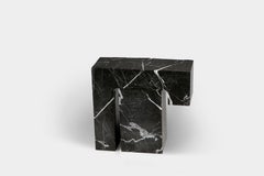 Found II Black Marble Side Table No.5 by A Space