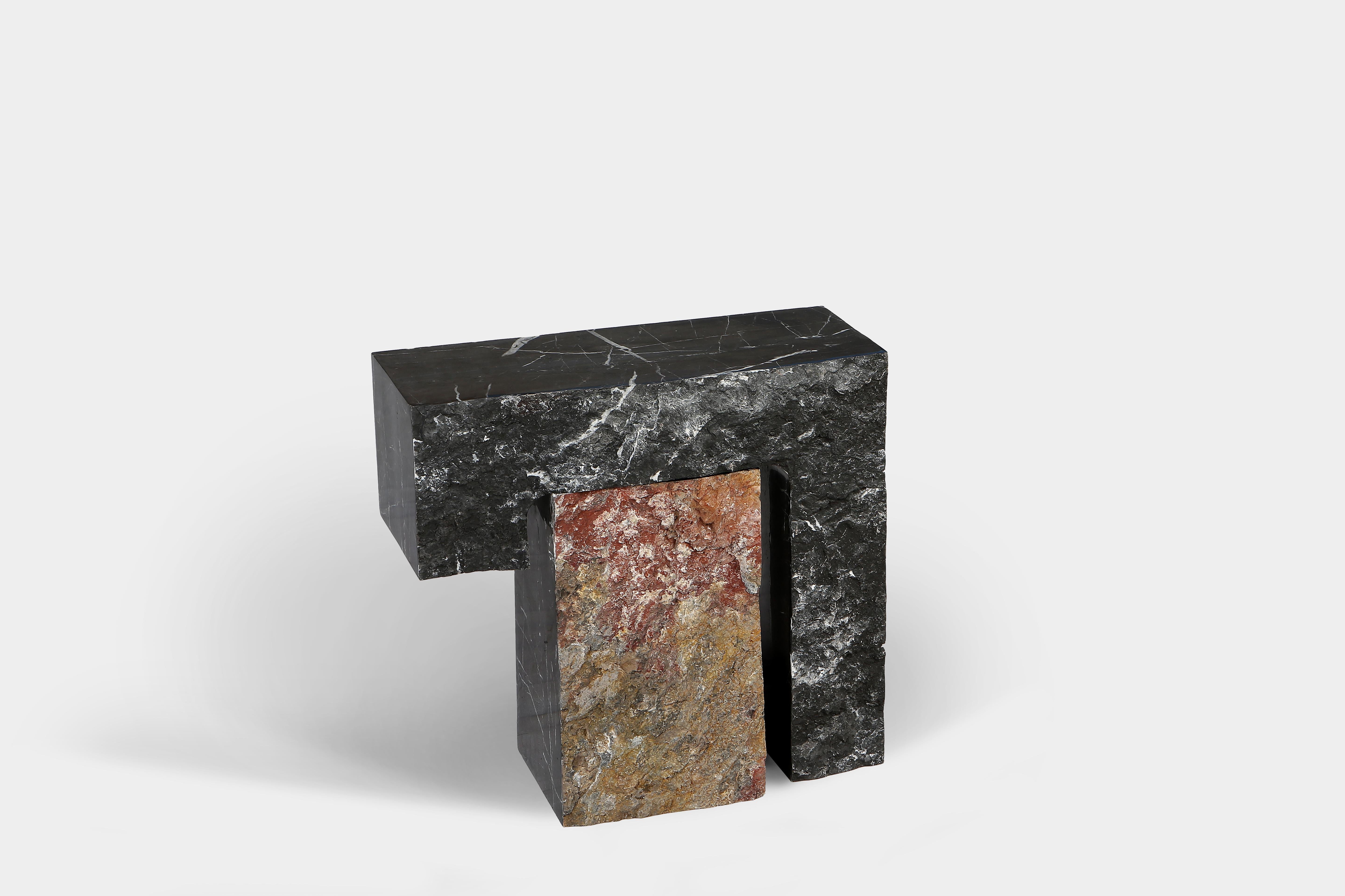 black marble end table