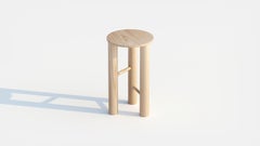 Counter Stool in Oak, Color Black