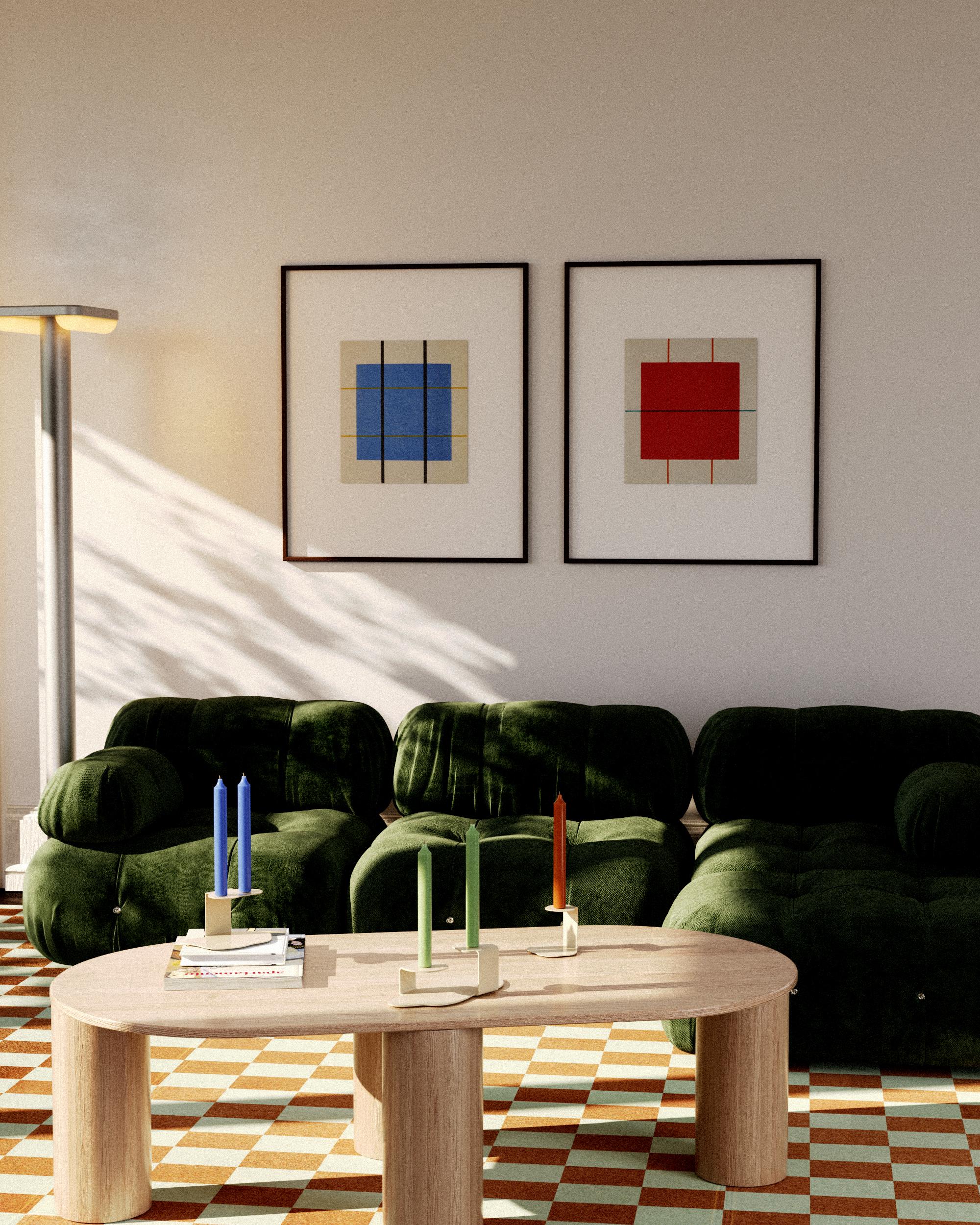 XXIe siècle et contemporain Table de salon en chêne, couleur noire en vente
