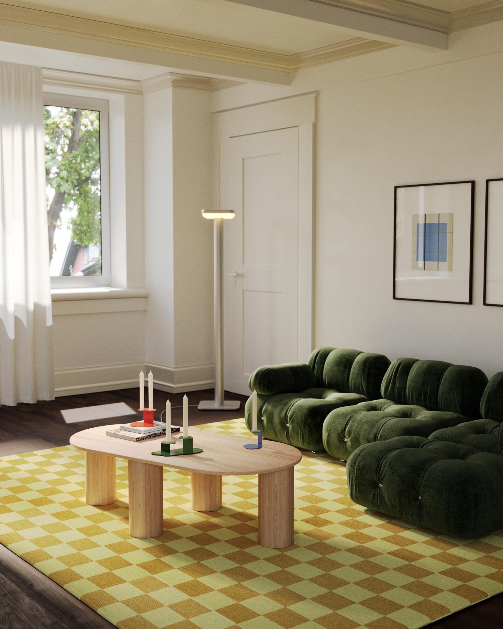 Chêne Table de salon moyenne en chêne, couleur chêne naturel en vente
