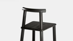 Found, Midi Dining Chair, Red Oak, Black