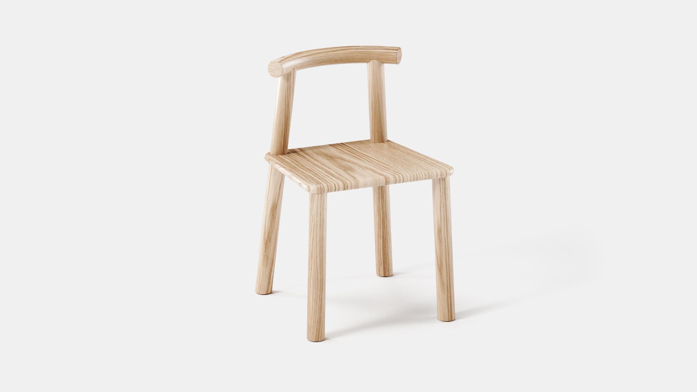 Found, Midi Dining Chair, Red Oak, Blue For Sale 2