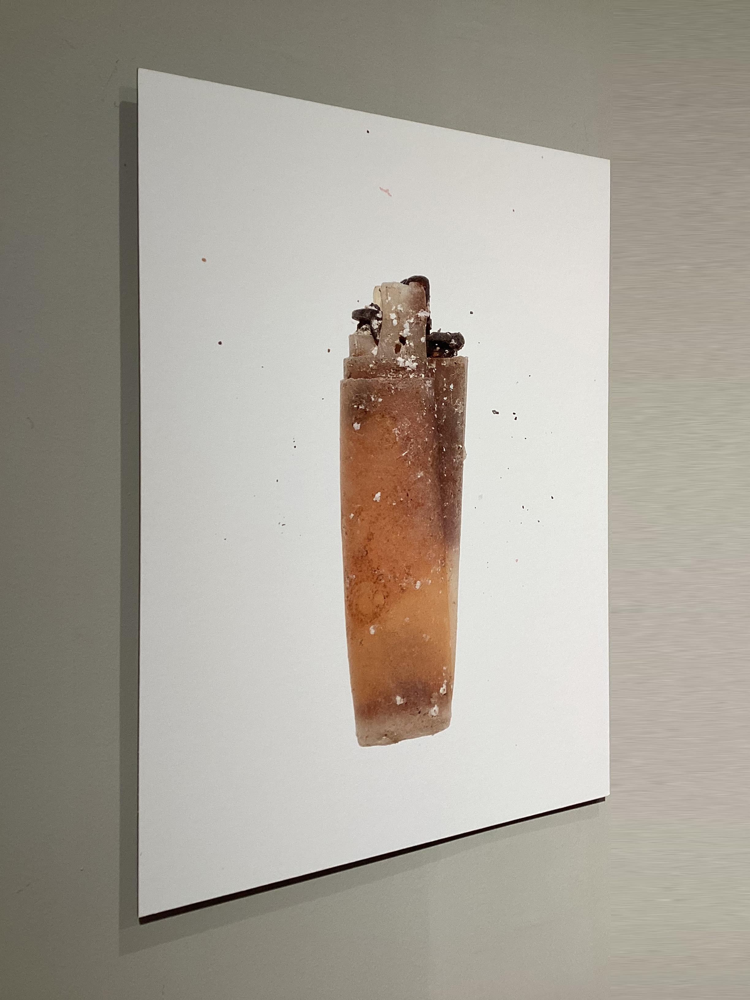 Spanish 1714_Found-object photograph: lighter recovered on the coast of Menorca (Spain) For Sale