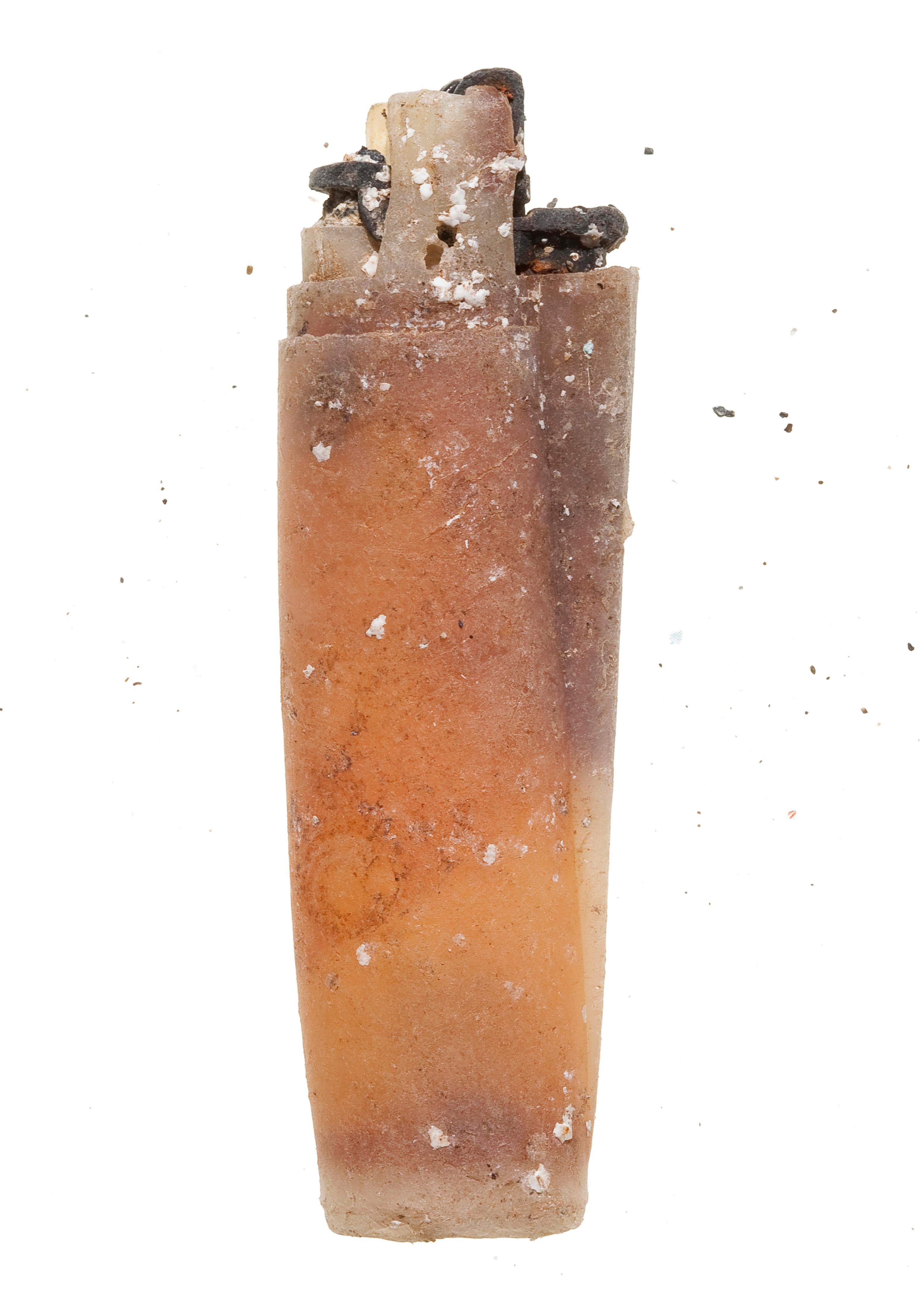 1714_Found-object photograph: lighter recovered on the coast of Menorca (Spain) In New Condition For Sale In Barcelona, ES