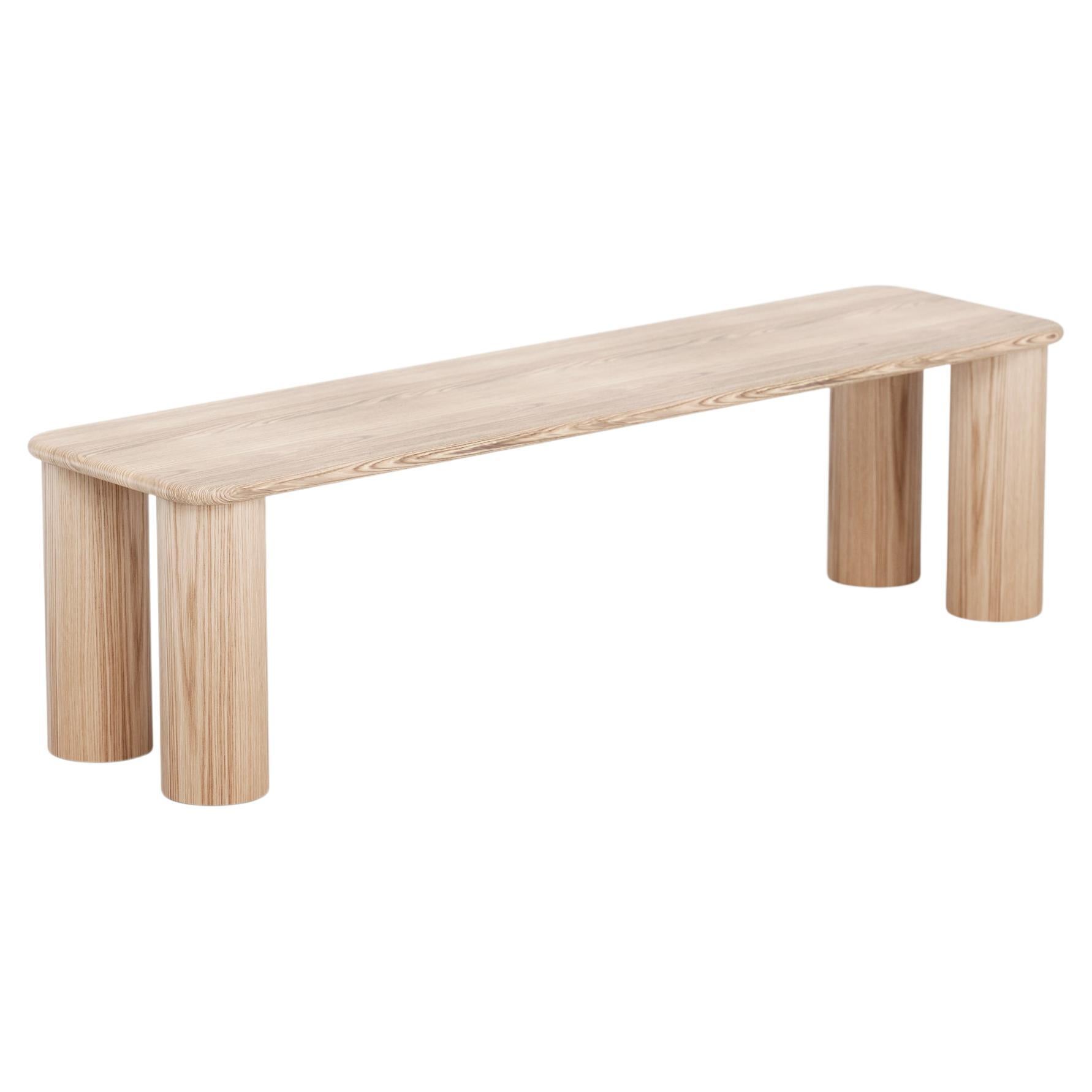 Dining Bench in Oak, Color Black