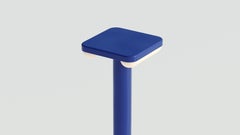 Floor Lamp in Aluminium, Color Blue