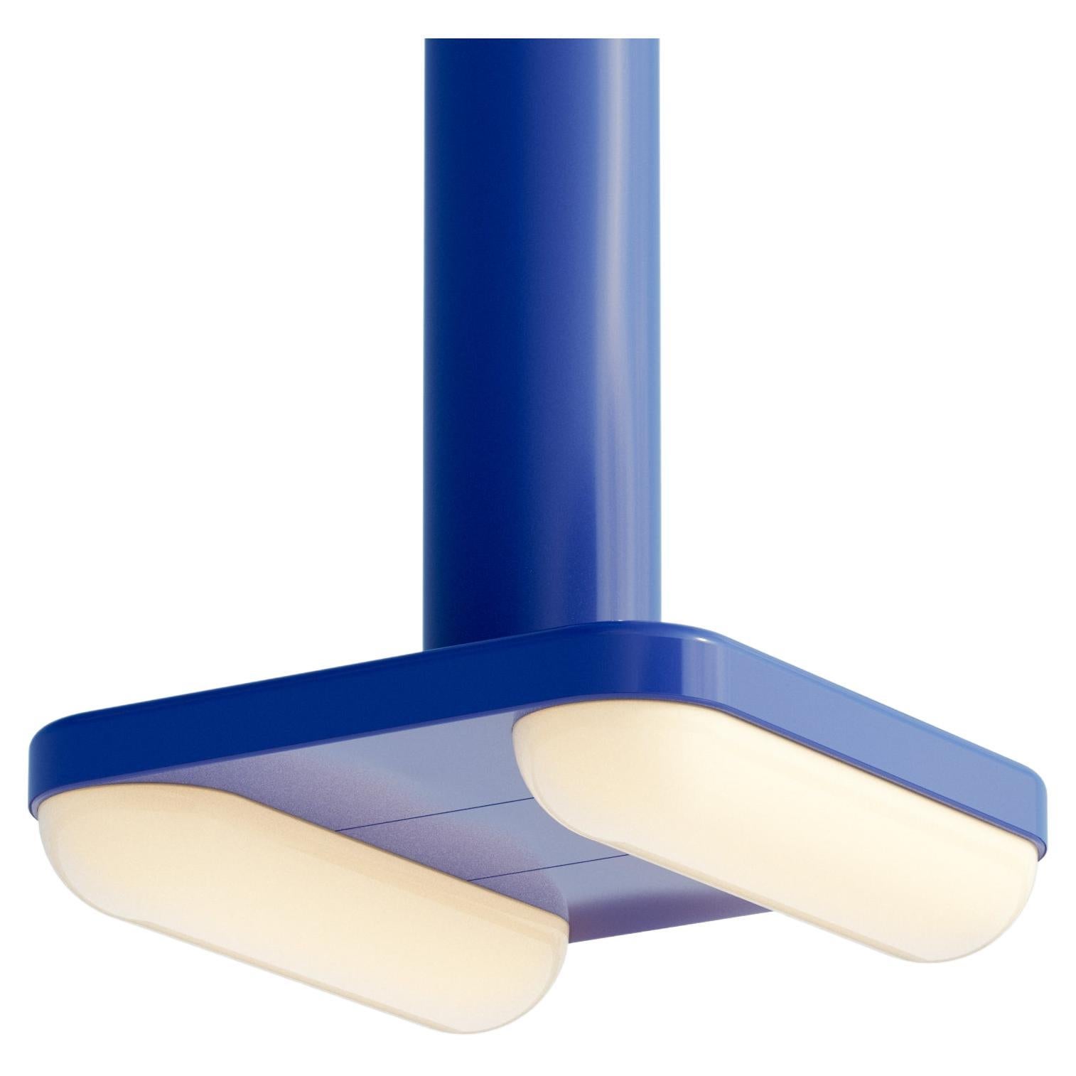 Pendant Lamp in Aluminium, Color Blue For Sale