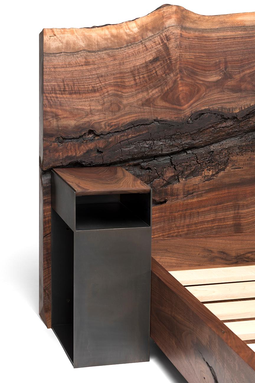 American California Walnut Foundation Bed For Sale