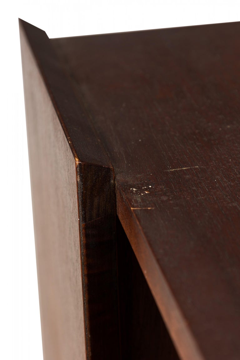 Founders Dark Walnut Lazy Susan Mini Bookcase For Sale at 1stDibs