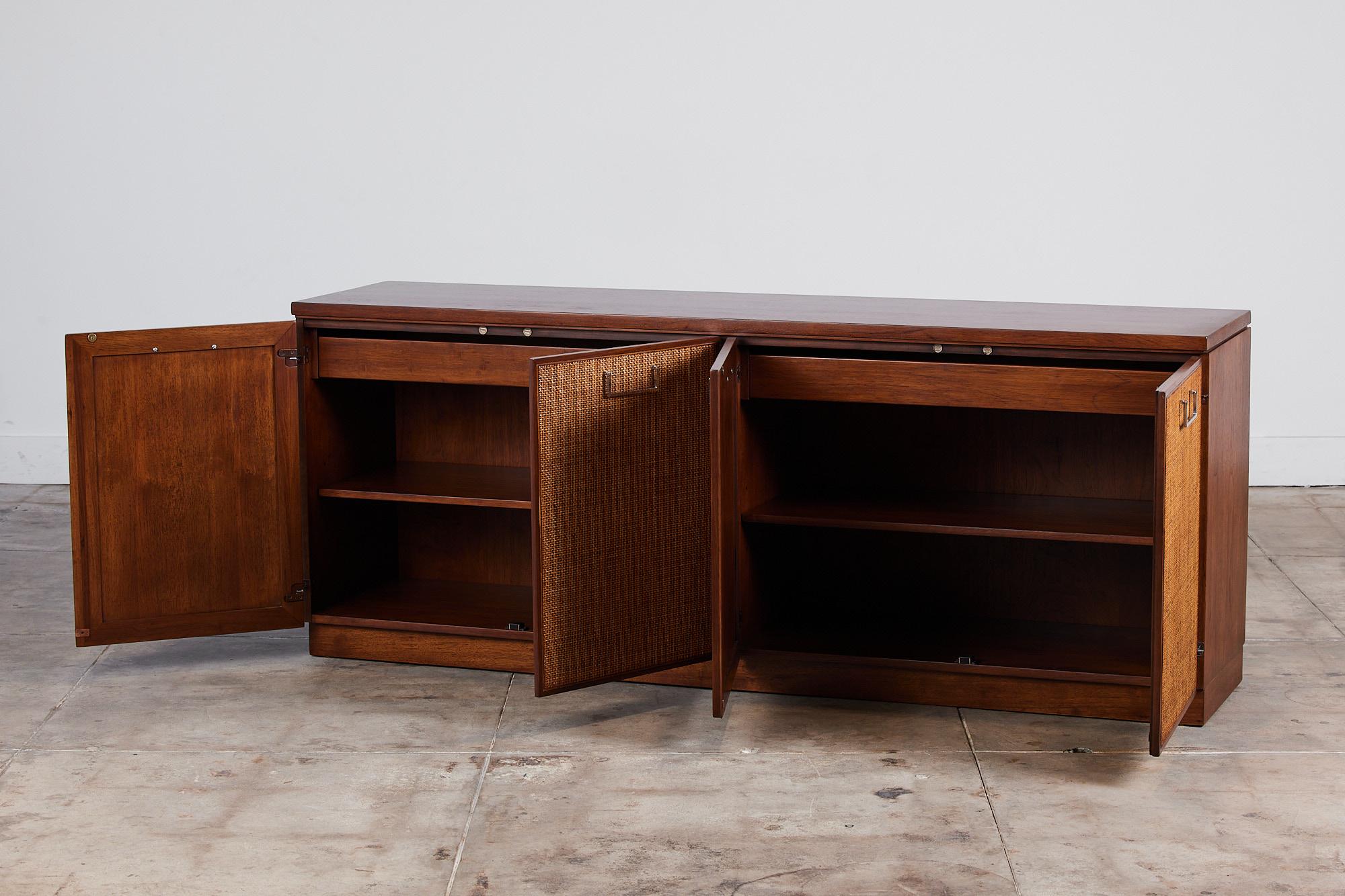 Founders Four Door Cane Front Credenza 3