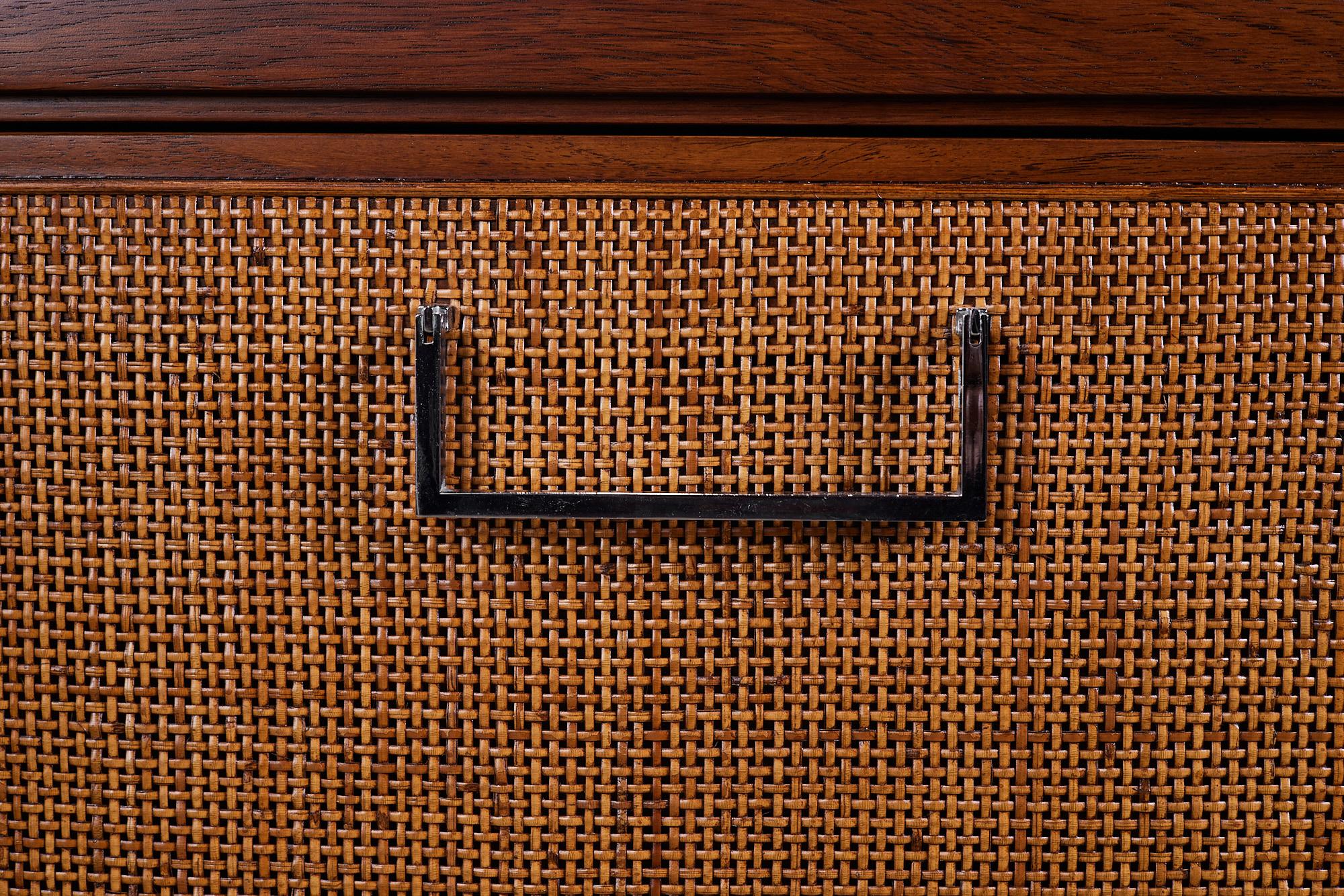 Founders Four Door Cane Front Credenza 10