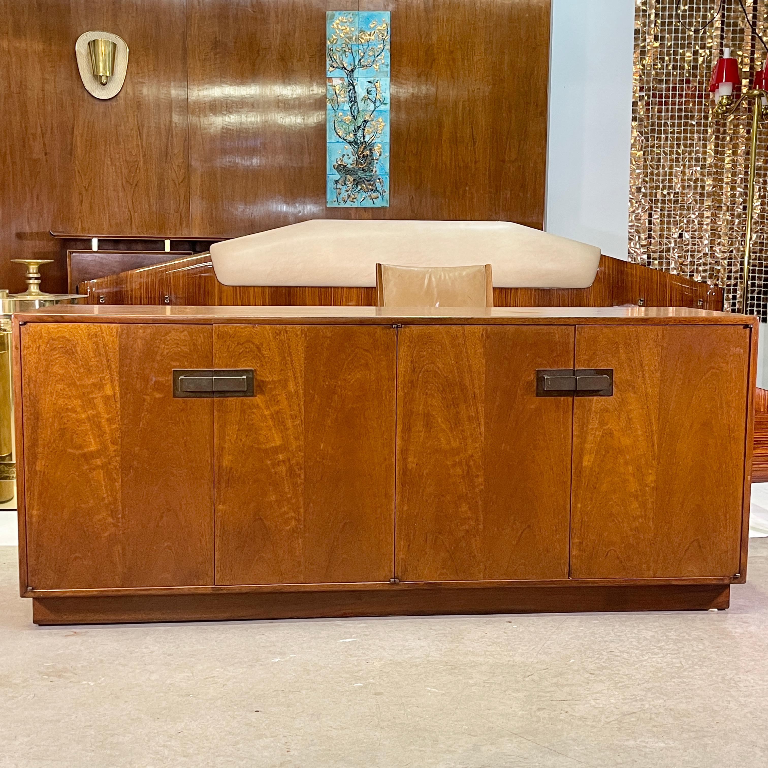 Mid-Century Modern Founders Furniture Co Walnut Sideboard For Sale