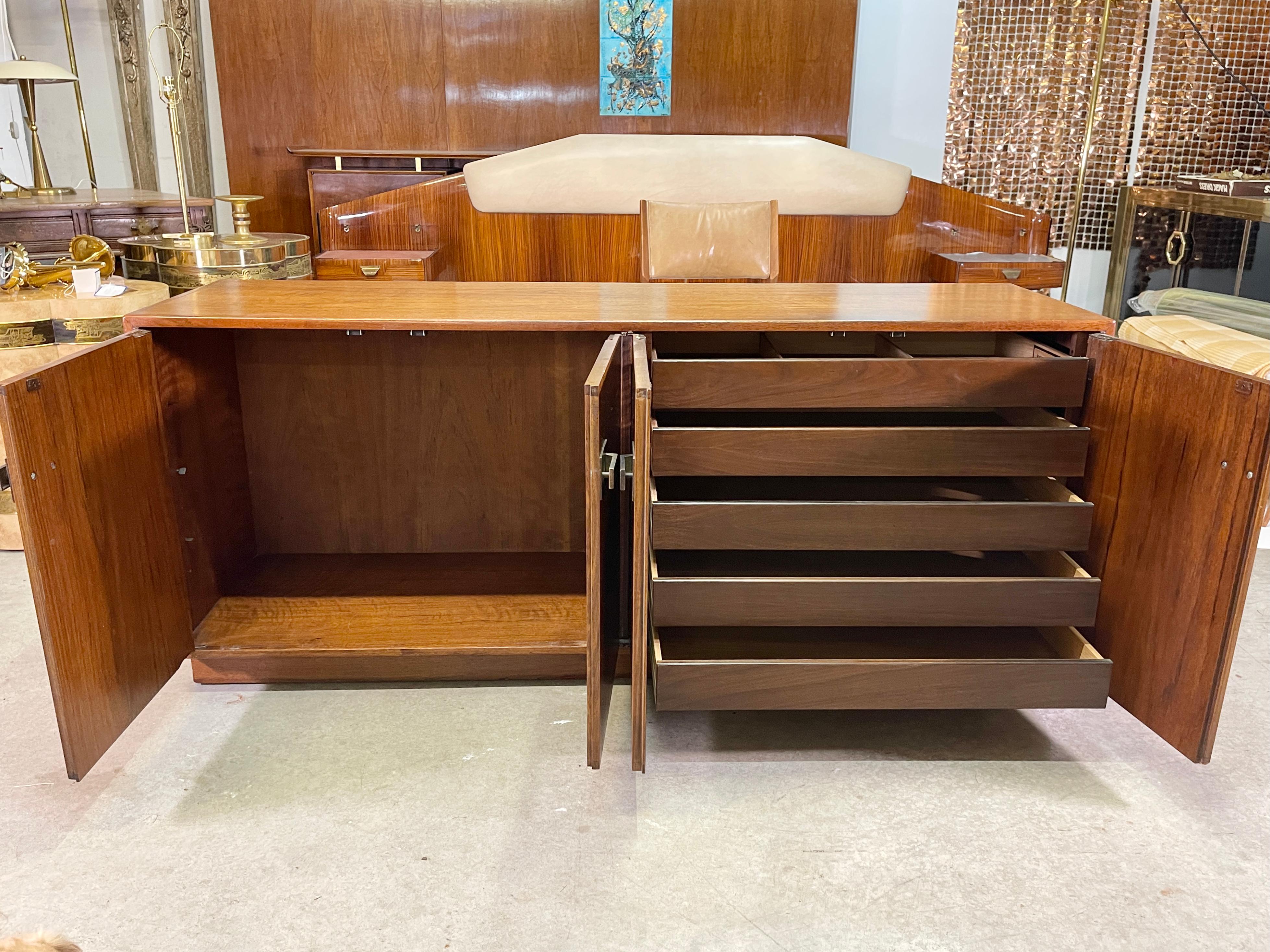 Mid-20th Century Founders Furniture Co Walnut Sideboard For Sale