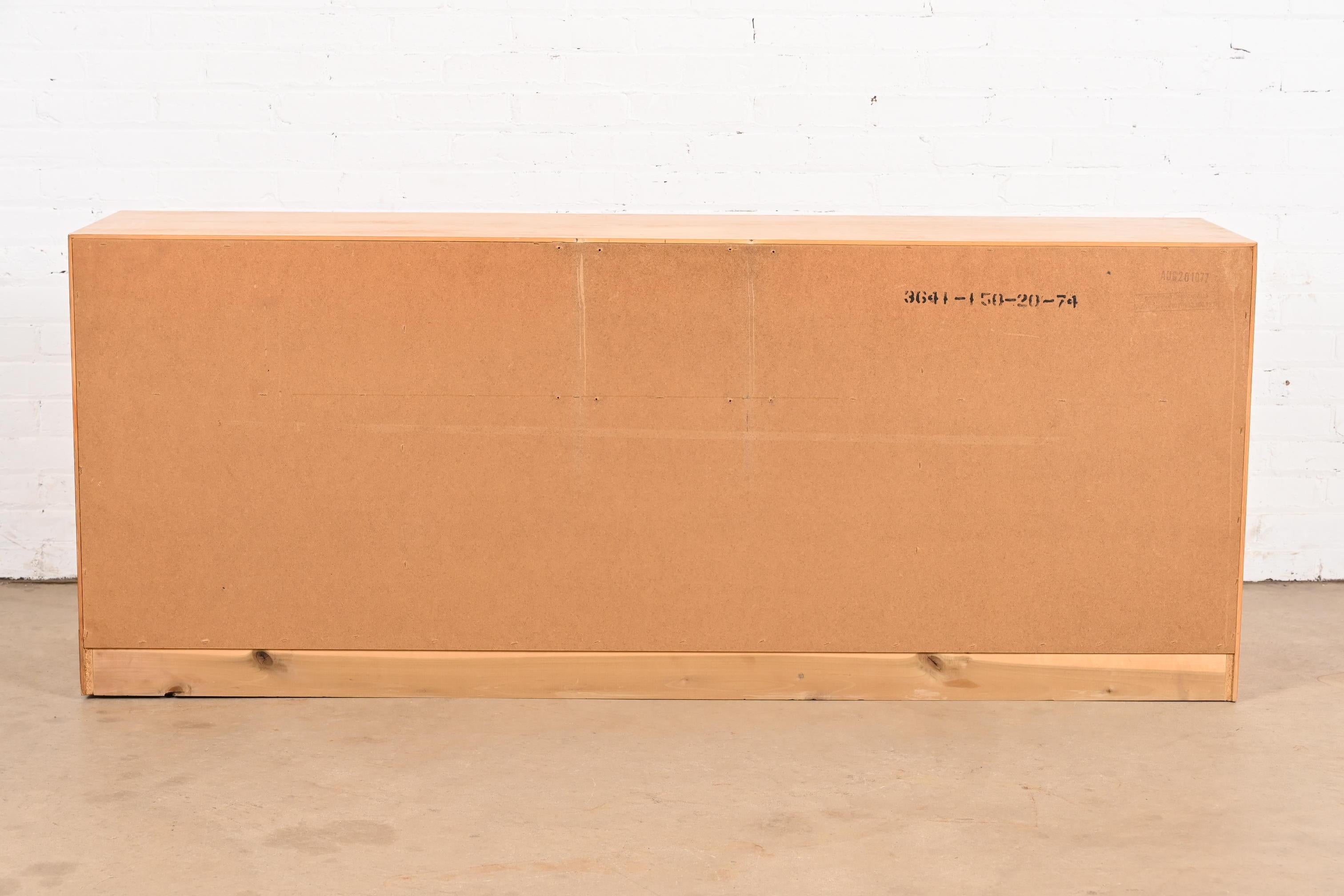 Founders Mid-Century Modern Sculpted Teak Long Dresser, 1970s 7