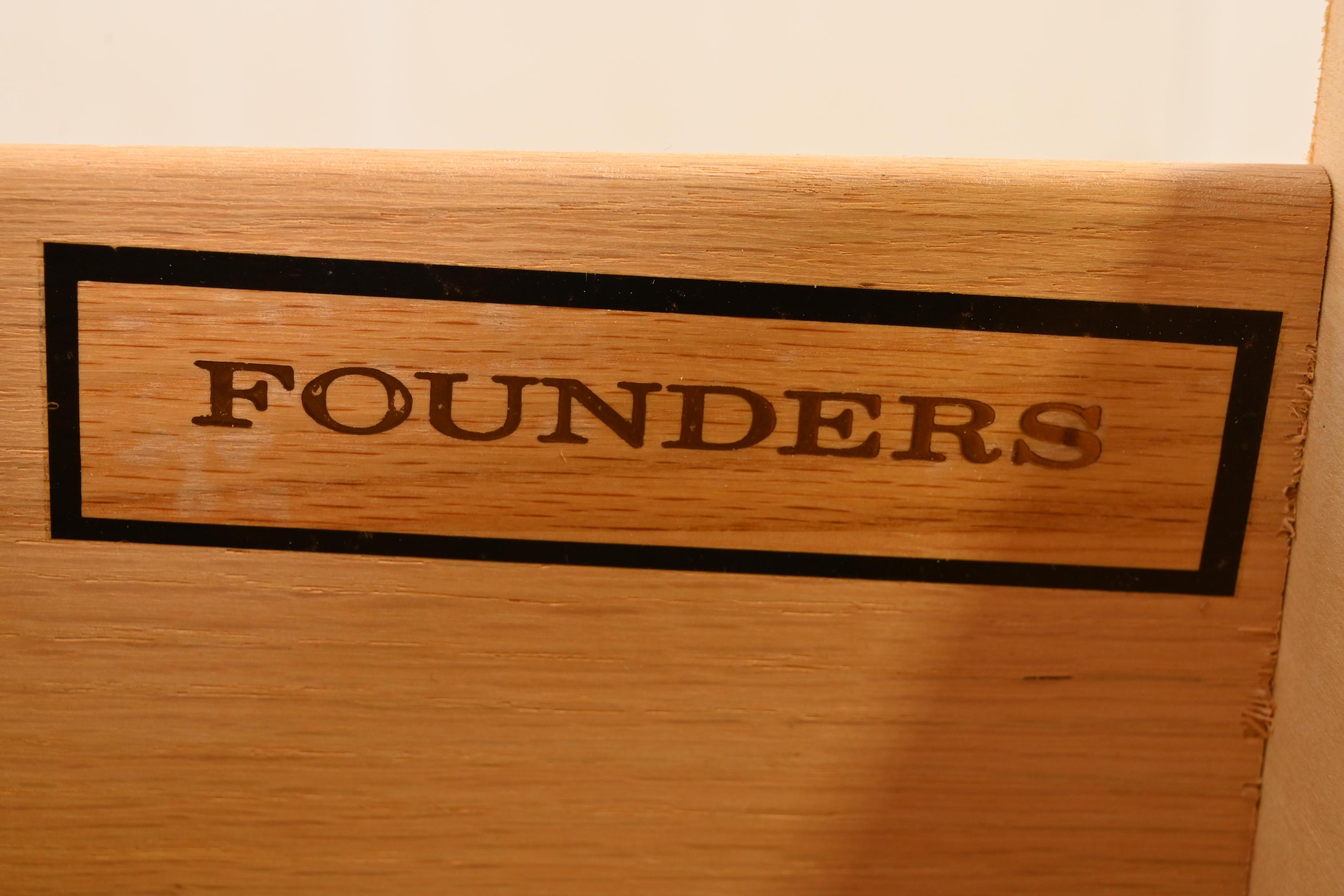 Founders Mid-Century Modern Sculpted Teak Long Dresser, 1970s 3