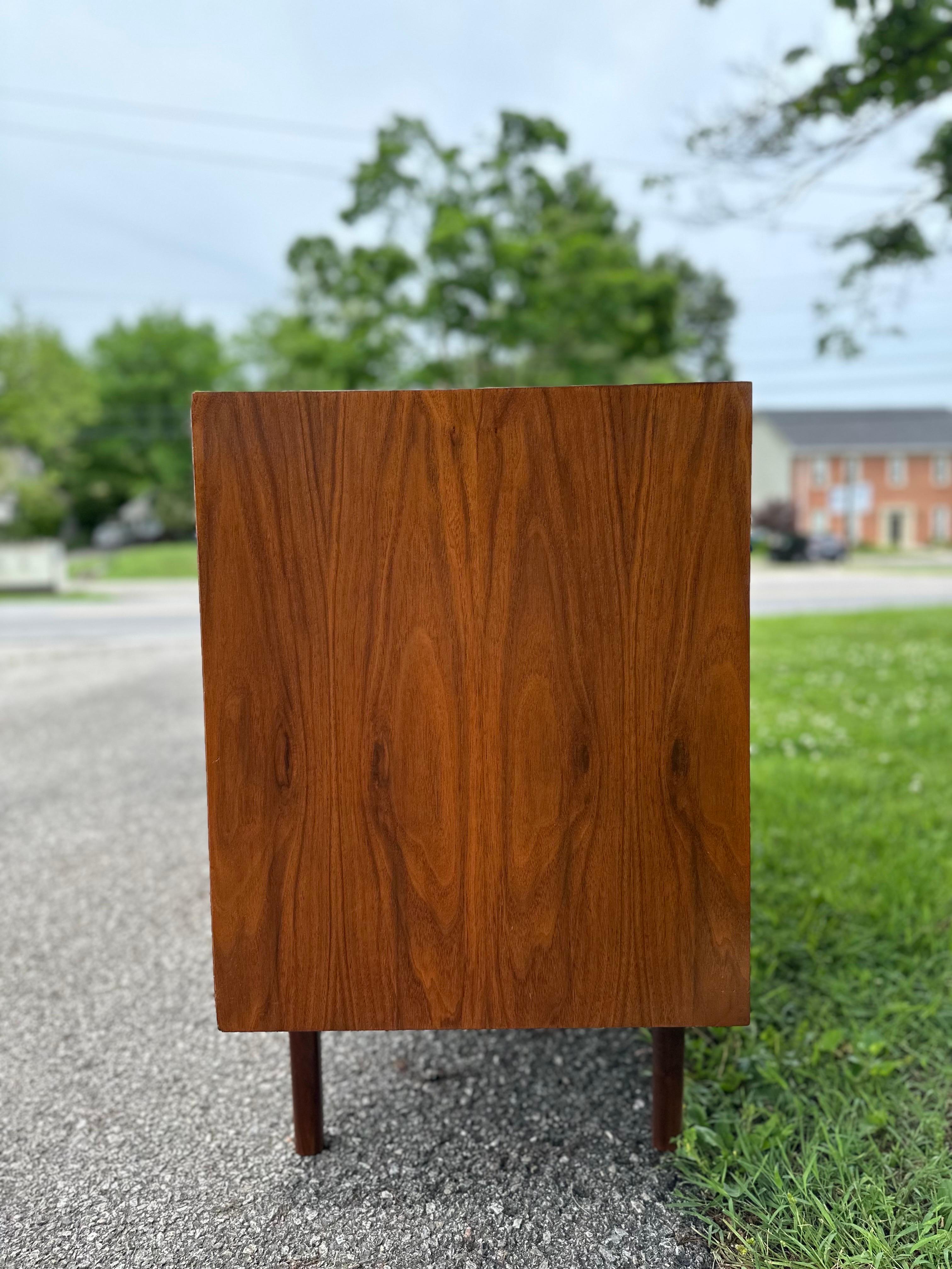 Founders Mid-Century Modern Walnut Credenza For Sale 1
