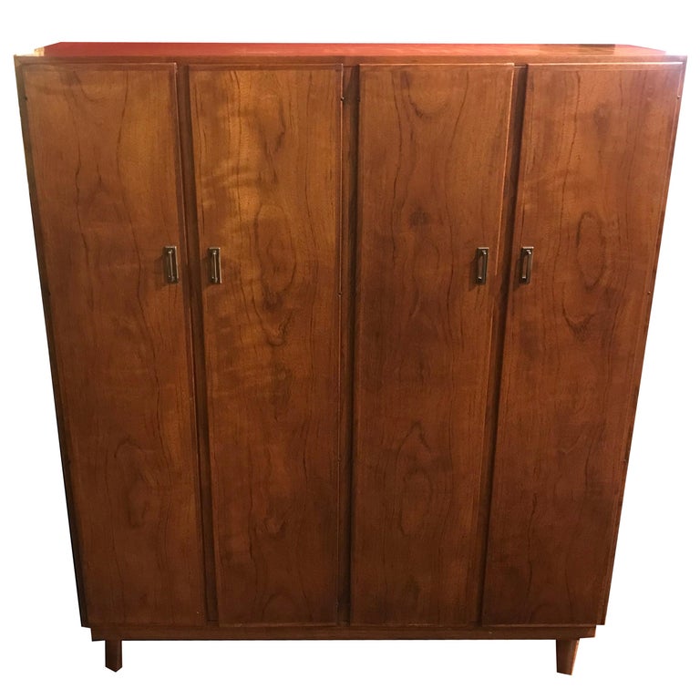 Founders MidCentury Modern Walnut Danish Designed Wardrobe at