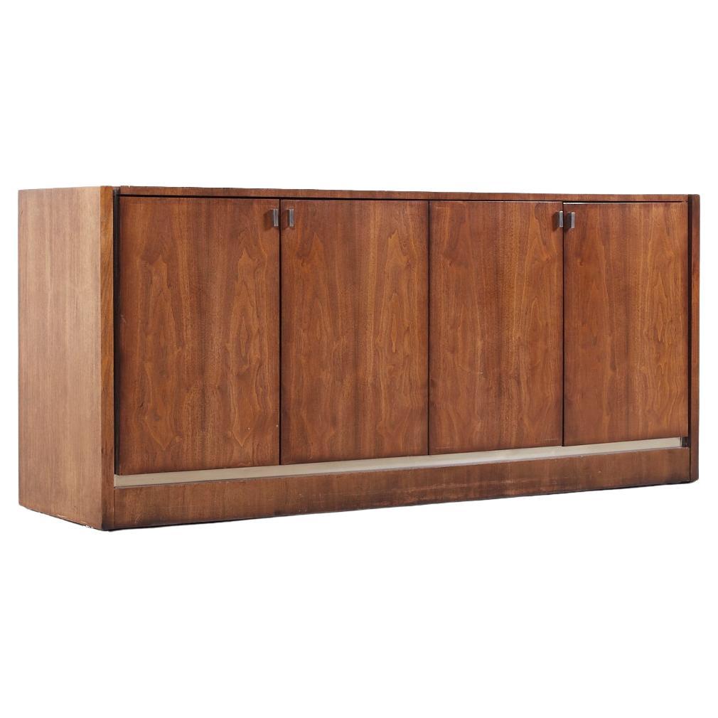 Founders Mid Century Walnut Credenza For Sale