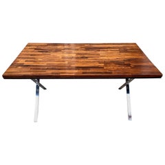 Retro Founders Solid Rosewood Dining Table/Desk or Conference Table