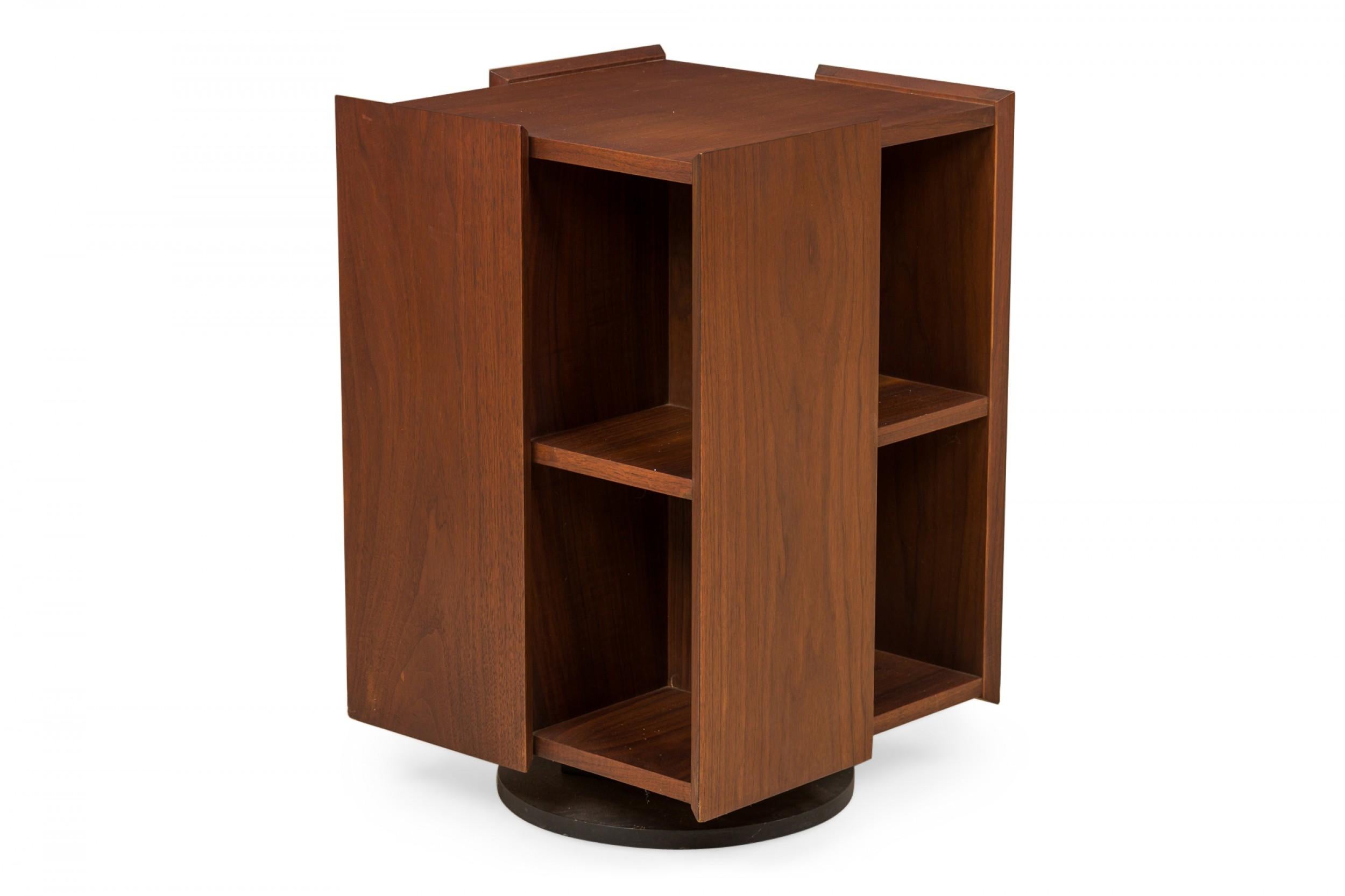 American Founders Walnut Lazy Susan Mini Bookcase For Sale