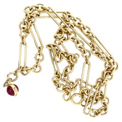Foundrae 18k Chain Link Necklace Yellow Gold