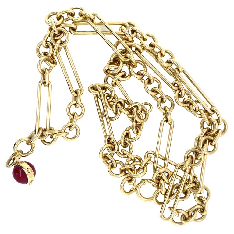 Foundrae 18k Chain Link Necklace Yellow Gold at 1stDibs