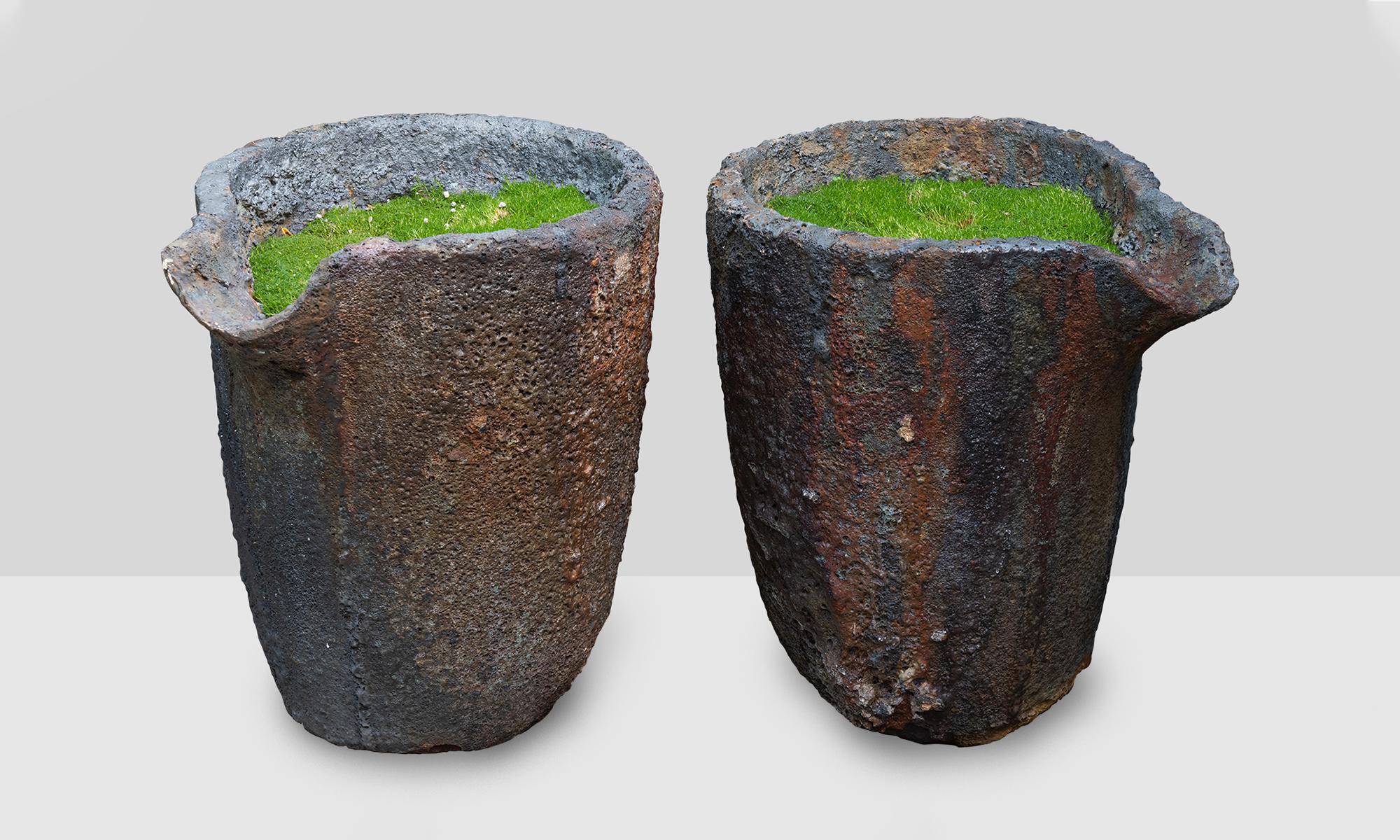 Foundry Crucible Planter, France, 20th century.

The perfect garden vessel, originally used for pouring liquid metal.