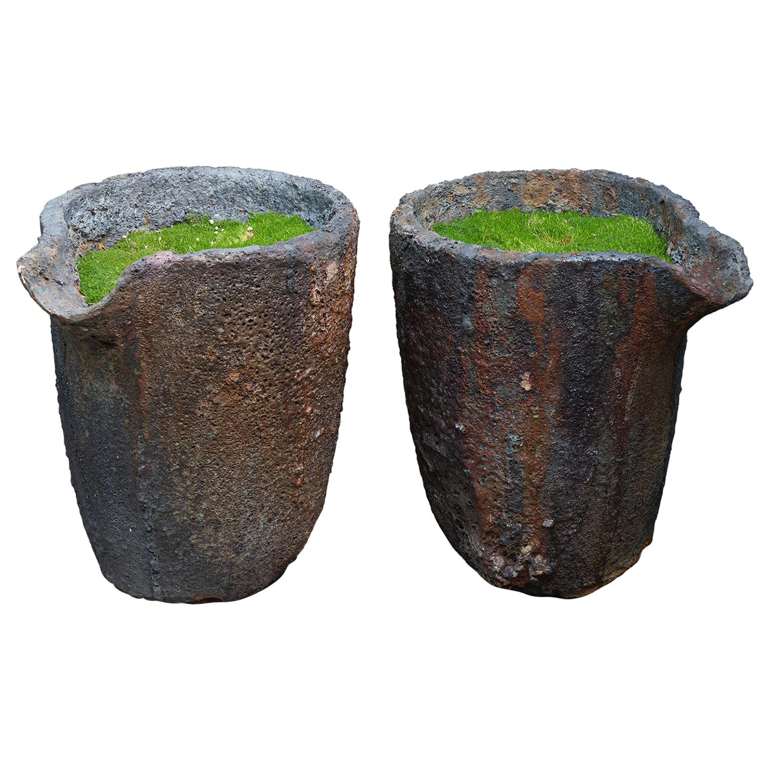 Foundry Crucible Planter, France, 20th Century