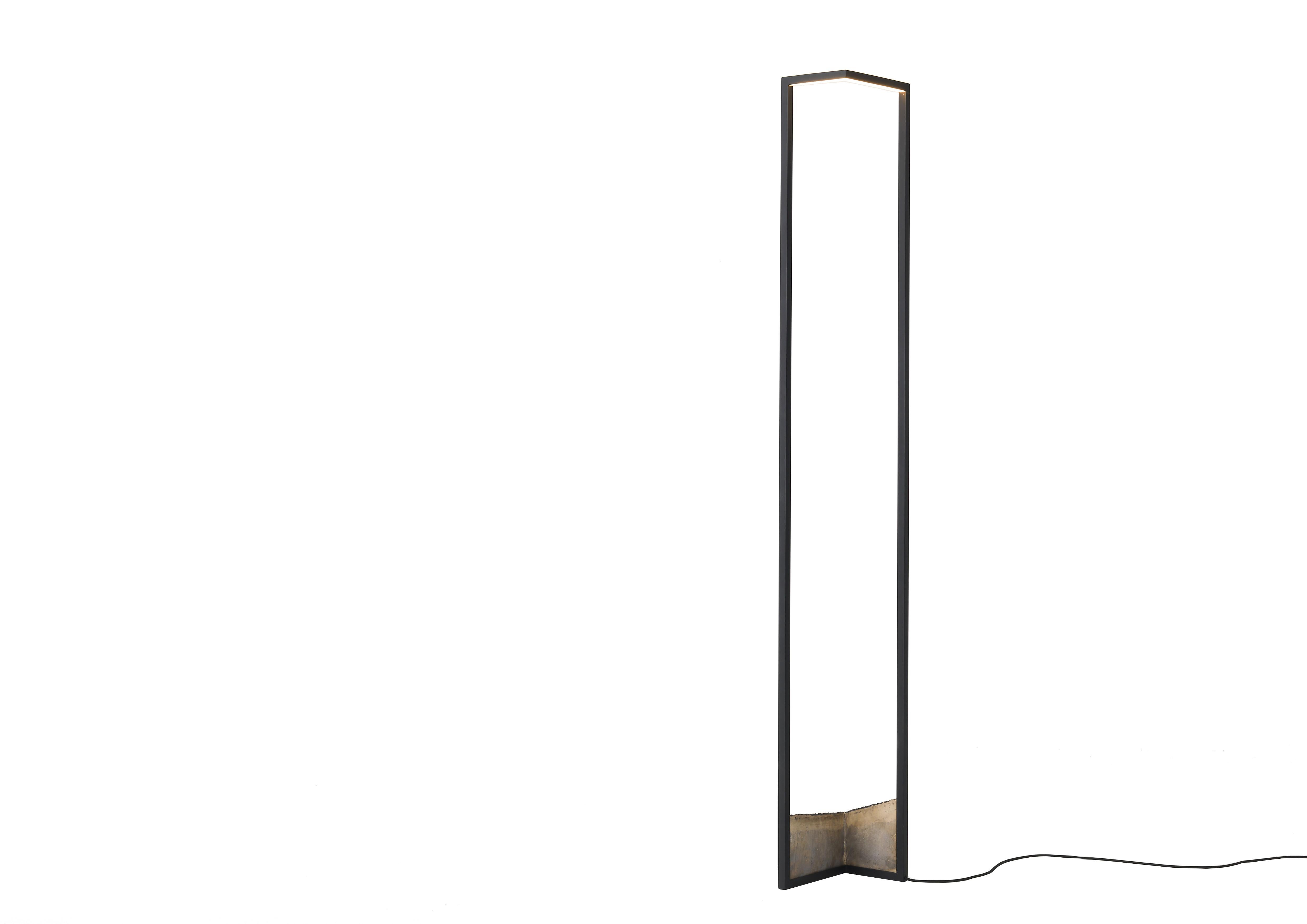 Foundry Floor Lamp by Resident
Dimensions: W 28 x D 18 x H 190 cm
Materials: Bronze, Aluminium, Acrylic.
Weight: 12 Kg.

About: 
Founded by Simon James & Scott Bridgens in 2011, Resident is the home of enduring design pieces created for the next