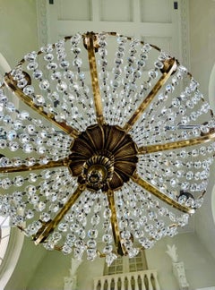 Fountain Cut Crystal Chandelier