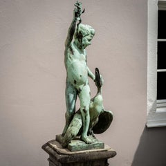 Fountain Head of a Boy with Frog and Goose, 19th Century